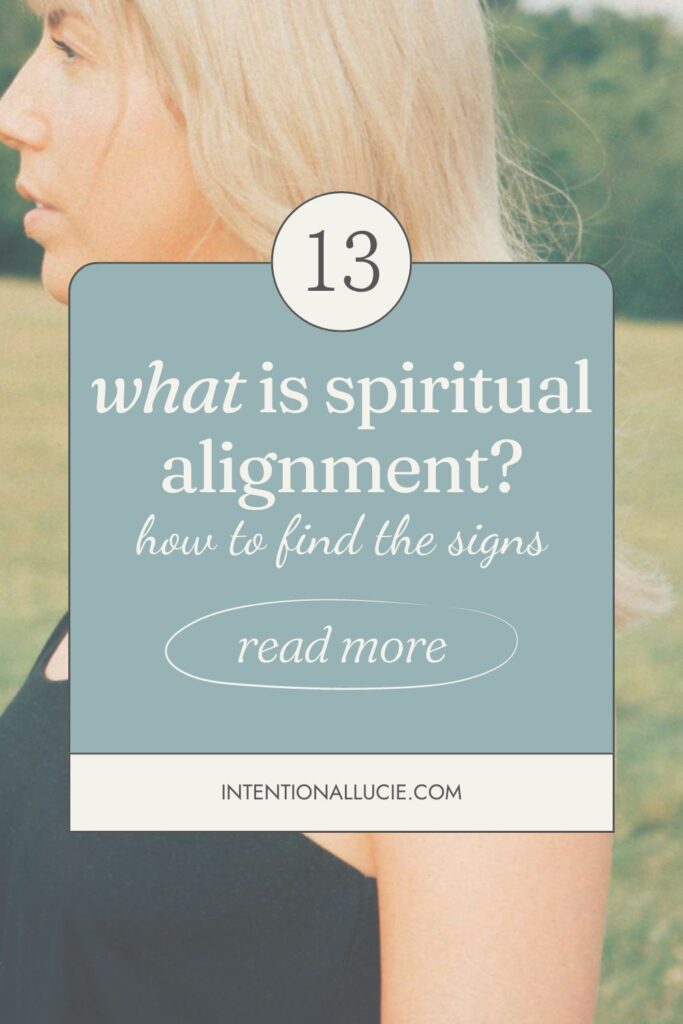 A graphic for sharing on Pinterest with the title, "What is spiritual alignment?"